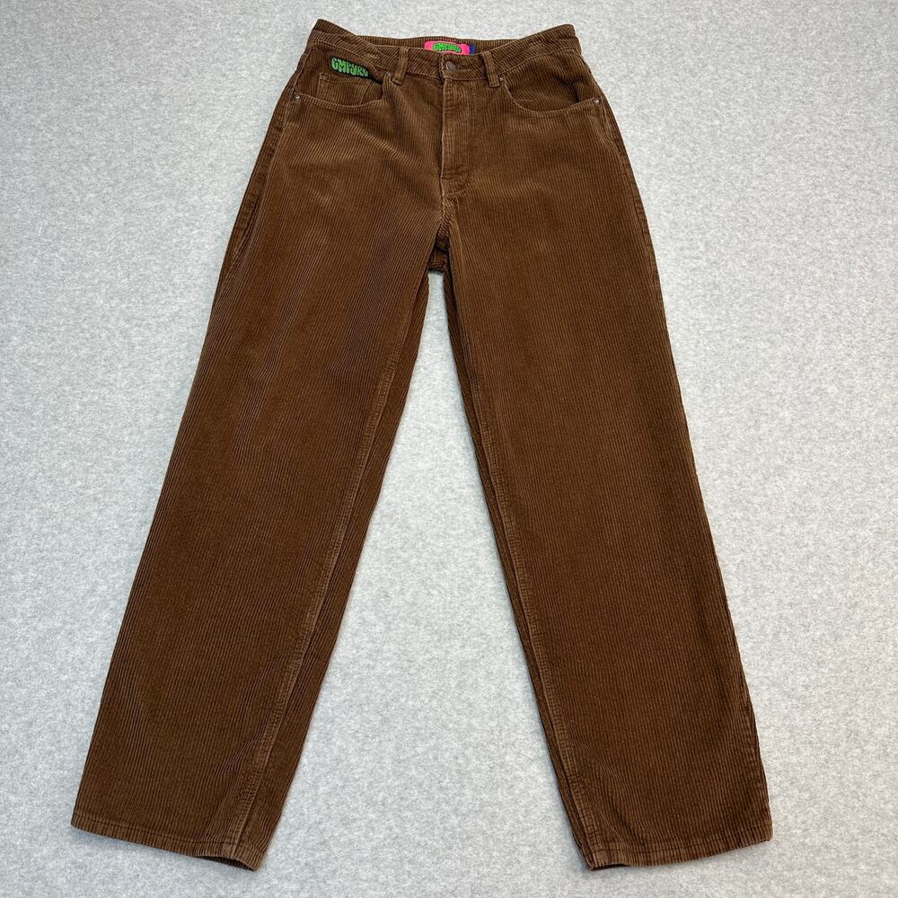 Empyre Tori Carafe Corduroy Skate Pants Womens 8 Brown Loose Fit Baggy High Rise